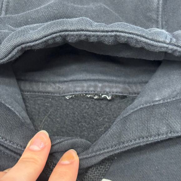 Nike NFL Pittsburgh Steelers Steel Curtain Black Mens Medium Pullover Hoodie EUC - Picture 4 of 9